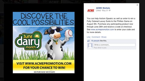 Acme 'Cool Possibilities' Facebook Update