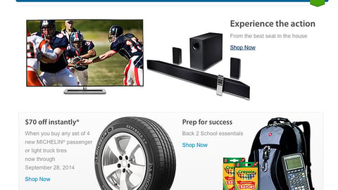 Sam's Club 'Prep for Success' Display Ad