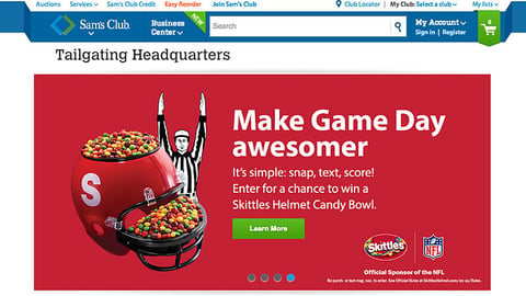 Sam's Club Skittles 'Make Game Day Awesomer' Carousel Ad