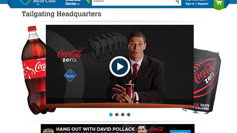 Sam's Club Coke 'College GameDay' Sweeps Carousel Ad