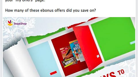 Stop & Shop 'Stack Your Savings' Facebook Update 