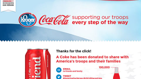 Kroger Coca-Cola 'Share a Coke' Landing Page