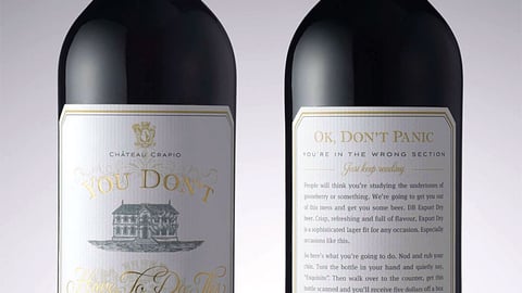 DB Export Dry Mock 'Chateau Crapio' Wine Package