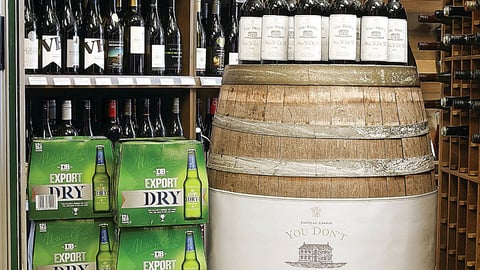 DB Export Dry 'Chateau Crapio' Wine Barrel Display