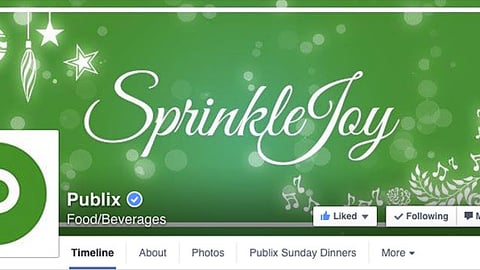 Publix 'Sprinkle Joy' Facebook Cover