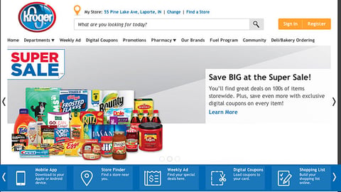 Kroger 'Super Sale' Carousel Ad