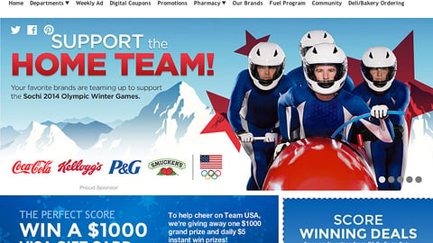 Kroger 'Support the Home Team' Landing Page