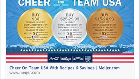 Meijer 'Team USA' Facebook Update