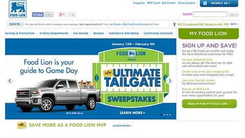 Food Lion 'Ultimate Tailgate' Carousel Ad