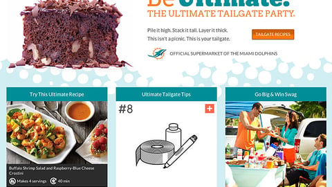 Publix 'Be Ultimate' Landing Page