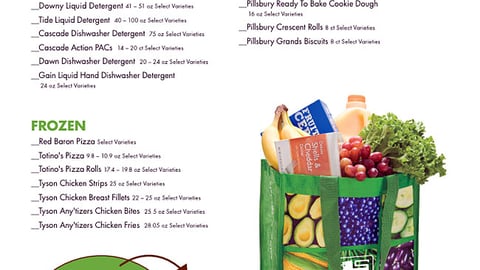 Food Lion 'Ultimate Tailgate' Shopping List