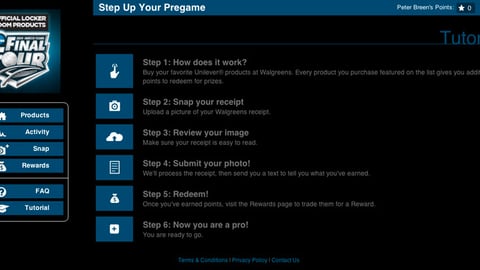 Unilever Walgreens 'Step Up Your Pre-Game' FAQ Page