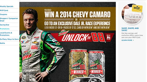Food Lion Mountain Dew 'Unlock the 88' Landing Page