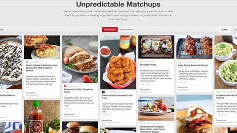 Kroger 'Unpredictable Matchups' Pinterest Board