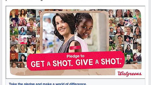 Walgreens 'Flu Shot' Facebook Update
