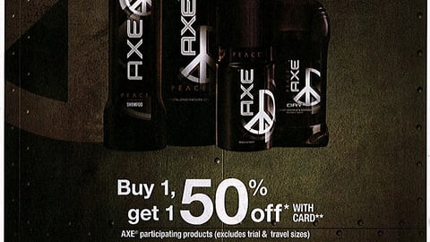 Axe Peace Walgreens FSI
