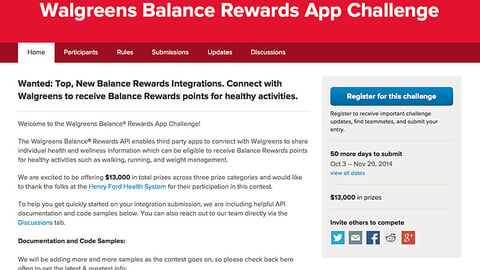 Walgreens ChallengePost Landing Page