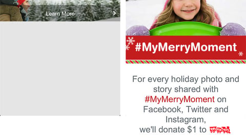 Walgreens '#MyMerryMoment' Mobile App Screens
