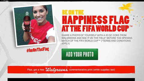Coca-Cola Walgreens 'World Cup' Landing Page