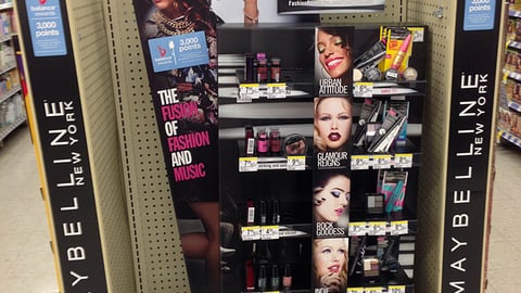 Maybelline Walgreens 'Fashion Rocks' Endcap