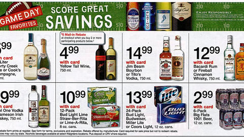 Walgreens 'Game Day Favorites' Feature
