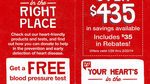 Walgreens February 2014 Coupon Book Cover