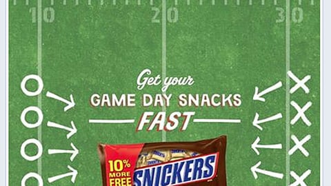 Walgreens Snickers 'Game Day' Facebook Update