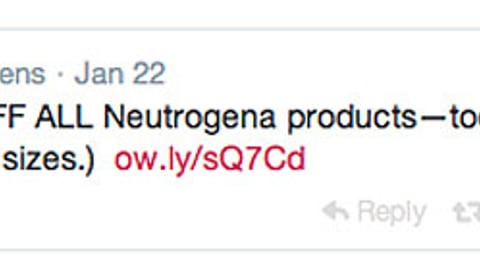 Walgreens Neutrogena Online Sale Tweet