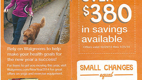 Walgreens January 2014 Coupon Book Cover