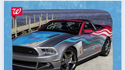 Walgreens 'Race Around America' Facebook Update