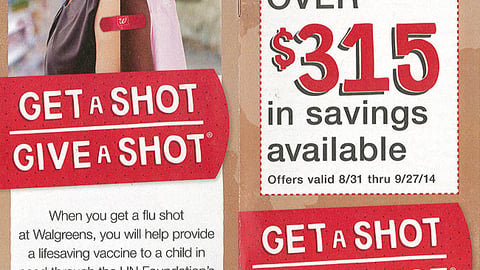 Walgreens September 2014 Coupon Book Cover