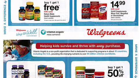 Walgreens 'Vitamin Angels' FSI
