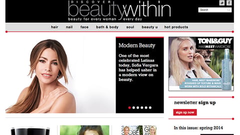 Walgreens 'Discover Beauty Within' Home Page