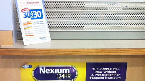 Nexium 24HR Walmart Pharmacy Window Cling