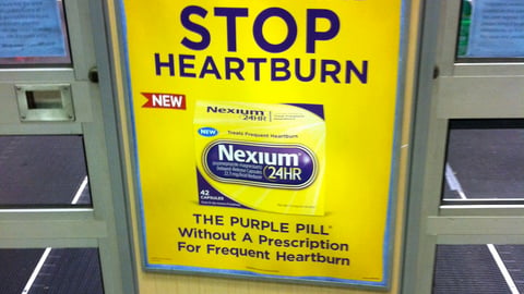 Nexium 24HR Walgreens Stanchion Sign