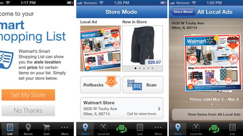 Walmart Smart Shopping List App