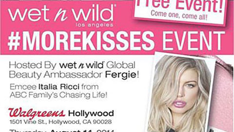 Wet n Wild Walgreens 'More Kisses' Promotion