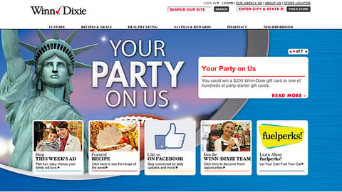 Winn-Dixie PepsiCo 'Your Party On Us' Carousel Ad