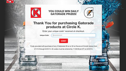 Gatorade Circle K Sweeps Home Page