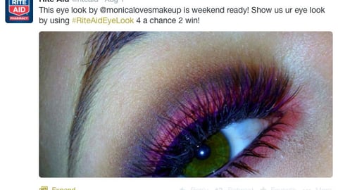 Rite Aid Eye Extravaganza Tweet