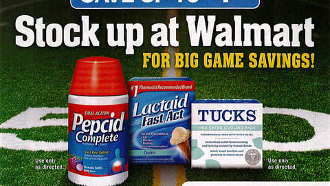J&J Walmart 'Big Game Savings' FSI