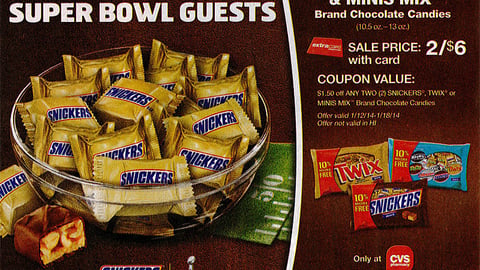 Snickers CVS 'Super Bowl' FSI