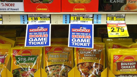 Jewel-Osco 'Monopoly' Shelf Tags