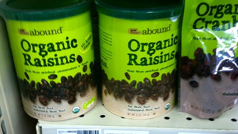 CVS Gold Emblem Abound 'Organic' Shelf Tag