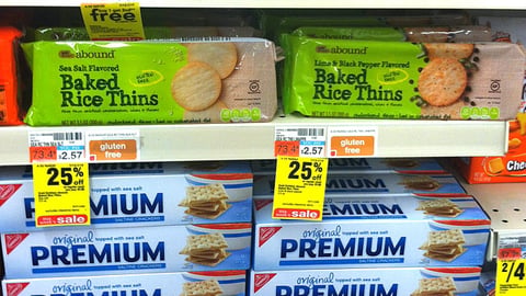 CVS Gold Emblem Abound 'Gluten Free' Shelf Tag