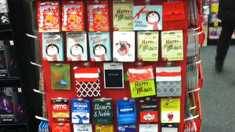 CVS Holiday Gift Card Pallet Display
