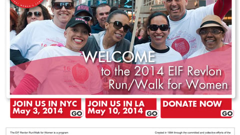 EIF Revlon Run/Walk for Women Home Page