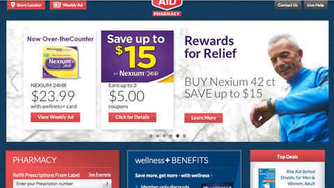 Rite Aid Nexium 24HR Carousel Ad