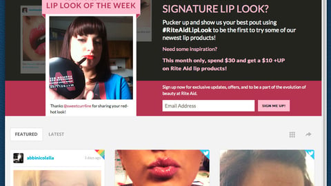 Rite Aid 'Lip Extravaganza' Page