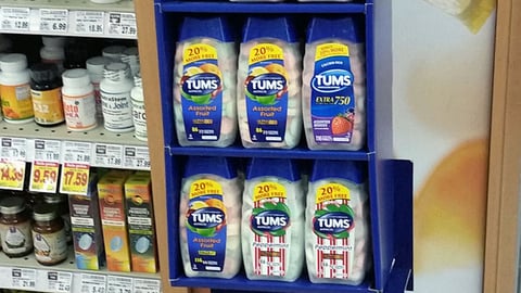 Tums 'Holiday Heartburn Relief' Shipper